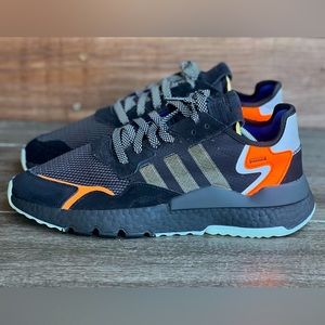 Adidas Originals Nite Jogger OG CG7088 Core Black Carbon Solar Orange Size 10.5